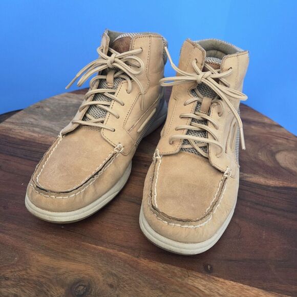 Sperry Top-Sider Langley Boots Ankle Women's 8.0 Linen/Tan #93461 - Picture 11 of 11
